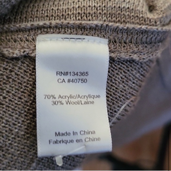 Marla Wynne Knit Drama Kimono Shawl Cardigan Large like NEW Fall 🍁🍂old money - Picture 6 of 6